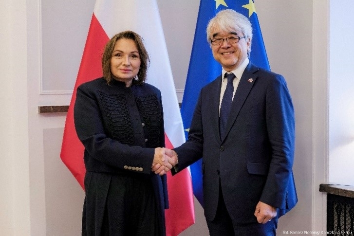 Spotkanie Ambasadora Kono z Wicemarszałek Sejmu Panią Moniką Wielichowską i posłanką na Sejm Panią Katarzyną Stachowicz