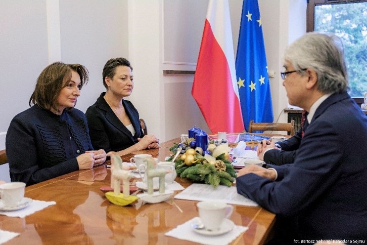 Spotkanie Ambasadora Kono z Wicemarszałek Sejmu Panią Moniką Wielichowską i posłanką na Sejm Panią Katarzyną Stachowicz