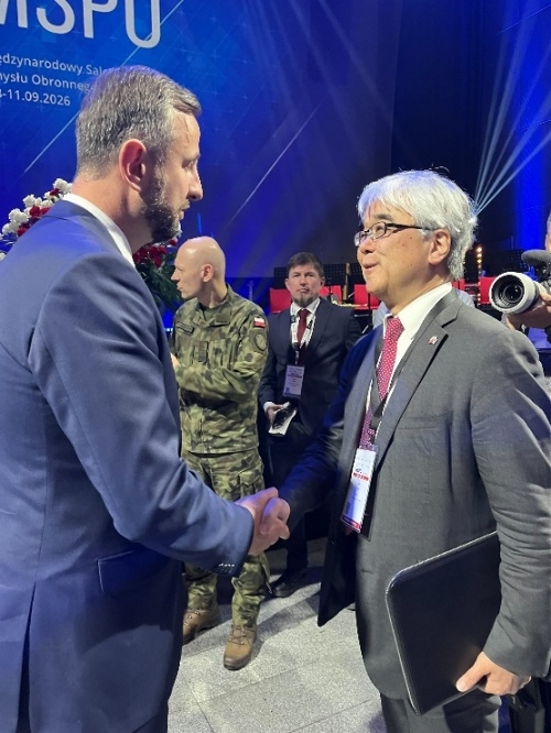 河野大使の国際防衛産業展示会（MSPO）訪問